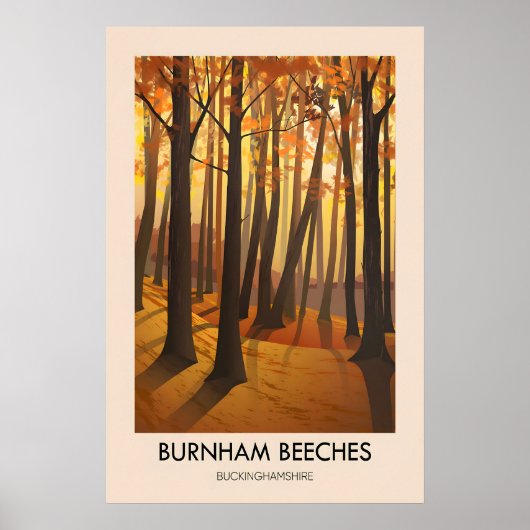 Burnham Beeches Travel Poster ポスター (正面)