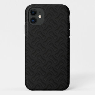 Burninのゴム製新しいタイヤの踏面の黒 iPhone 11 ケース