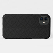 Burninのゴム製新しいタイヤの踏面の黒 Case-Mate iPhoneケース (裏面(横))