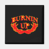 Burnin Up Flames Vintage  マグネット (正面)