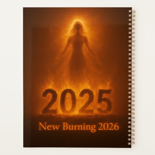 Burning 2025 New Year 2026 Fresh Start Artwork プランナー手帳 (裏面)