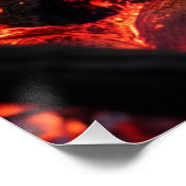 Burning Logs – Glowing Fire and Sparks Poster ポスター (コーナー)