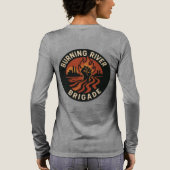 Burning river brigade long sleeve トライブレンドTシャツ (背面)