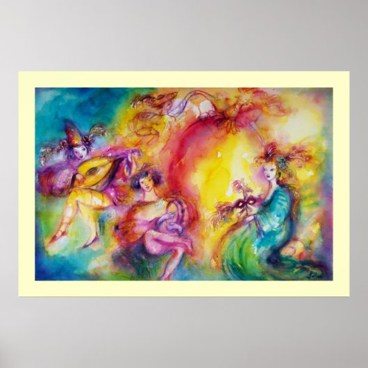 BURNING THE CARNIVAL / Venetian Masquerade Dance ポスター (正面)