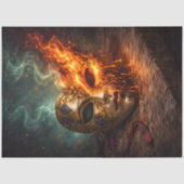 Burning Venetian Mask Decoupage 薄葉紙 (正面)