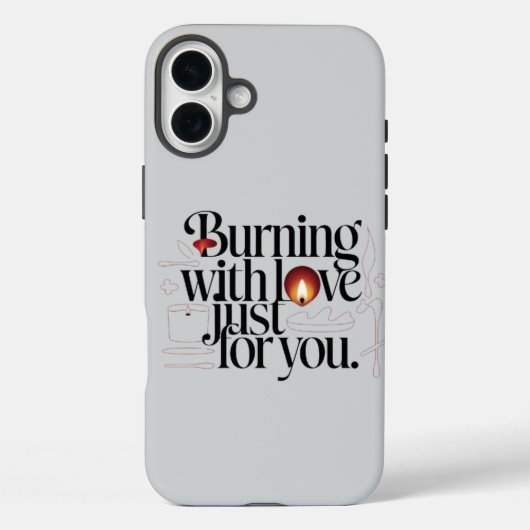 Burning with Love Just for You – キャンドルエレガント Case-Mate iPhoneケース (裏面)