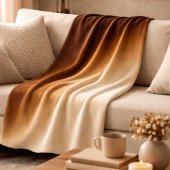 Burnished Luxe Espresso Gold Fleece Blanket フリースブランケット