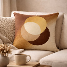 Burnished Luxe Ivory & Gold Overlap Throw Pillow