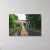 Burnley Barracks Railway - Lancashire Railways キャンバスプリント (正面)