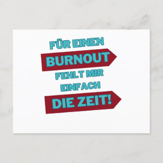 "Burnout Out" ポストカード