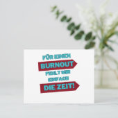 "Burnout Out" ポストカード (スタンド正面)