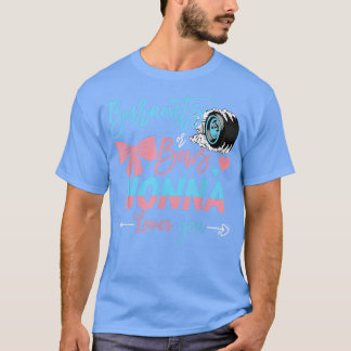 BurnoutsまたはBow Nonna愛する性別を明らかにする Tシャツ