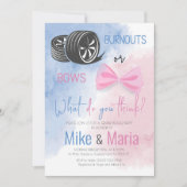 BurnoutsまたはBowsジェンダーがパーティの招待状を明らかにする 招待状 (正面)
