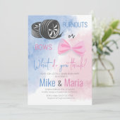 BurnoutsまたはBowsジェンダーがパーティの招待状を明らかにする 招待状 (スタンド正面)