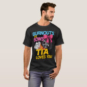 BurnoutsまたはBowsジェンダーがパーティーTiaの発表 Tシャツ (正面フル)