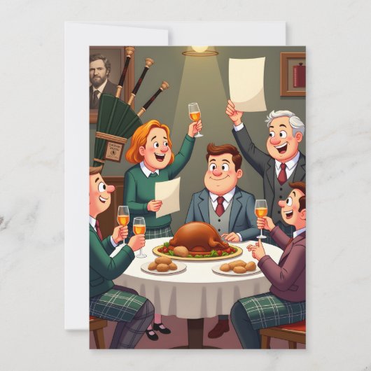 Burns Night Blank Card シーズンカード (正面)