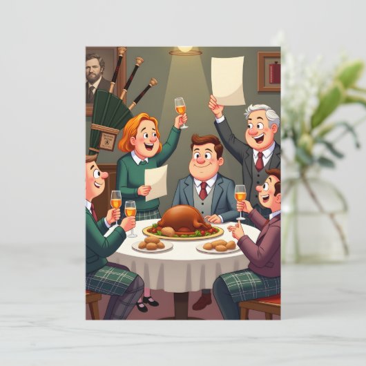 Burns Night Blank Card シーズンカード (スタンド正面)