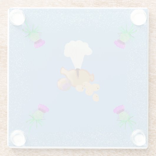 Burns Night sky edit ガラスコースター (裏面)