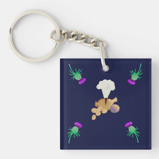 Burns supper キーホルダー (正面)