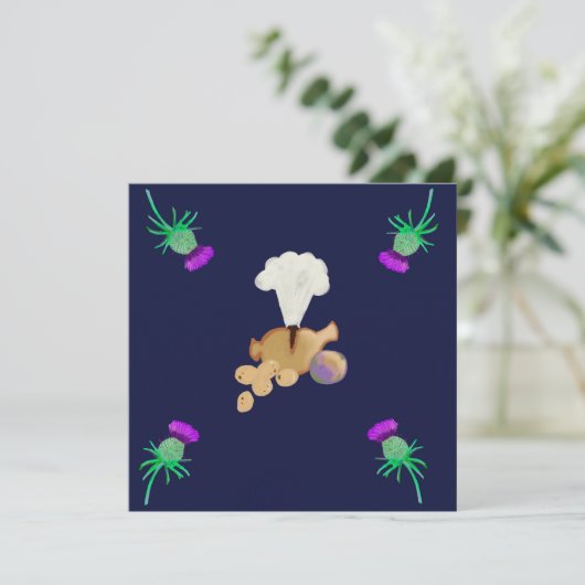 Burns supper サンキューカード (スタンド正面)