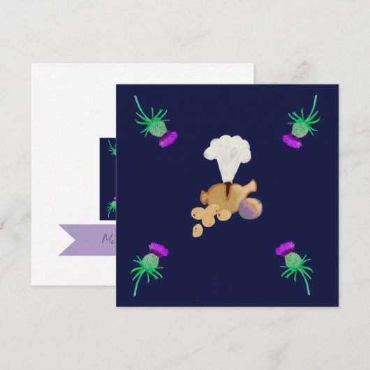 Burns supper セーブザデート (正面/裏面)