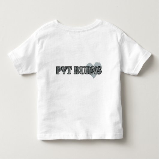 Burns Tee夫人 トドラーTシャツ (裏面)