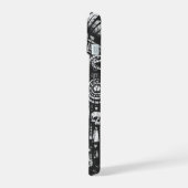 BurnsInHellによるアステカのドクロの冠 iPhone 15ケース (左側面)