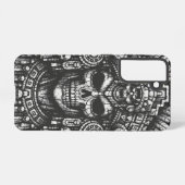BurnsInHellによるアステカのドクロの冠 Samsung Galaxyケース (裏面横)