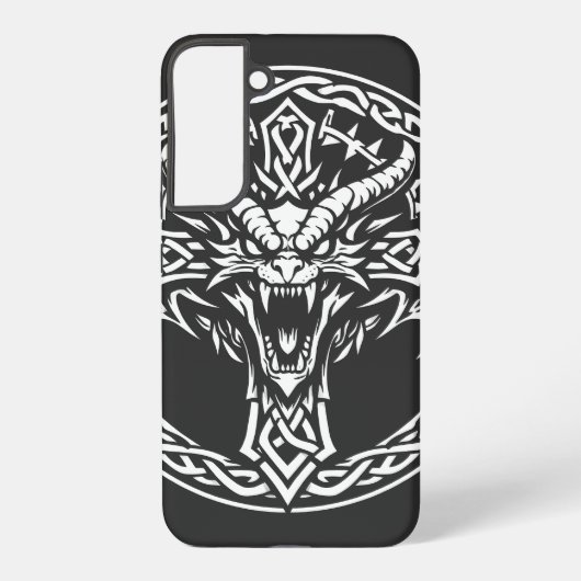 BurnsInHellによるケルトのドラゴンエンブレム Samsung Galaxyケース (裏面)
