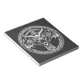 BurnsInHellによるケルトドラゴンエンブレム ノートパッド (アングル)