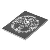 BurnsInHellによるケルトドラゴンエンブレム ノートパッド (回転)