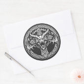 BurnsInHellによるケルトドラゴンエンブレム ラウンドシール (封筒)