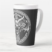 BurnsInHellによるケルト竜の紋章 カフェラテマグ (右アングル)