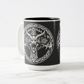BurnsInHellによるケルト竜の紋章 ツートーンマグカップ (正面左)