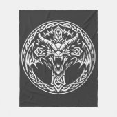 BurnsInHellによるケルト竜の紋章 フリースブランケット (正面)