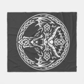 BurnsInHellによるケルト竜の紋章 フリースブランケット (正面(横))