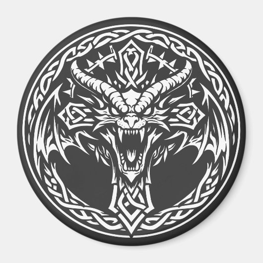 BurnsInHellによるケルト竜の紋章 マグネット (正面)