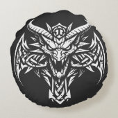 BurnsInHellによるケルト竜の紋章 ラウンドクッション (裏面)