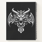 BurnsInhellによるスカルペンタグラムトライバル ノートブック (裏面)