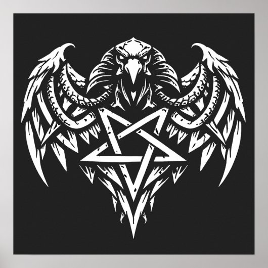 BurnsInhellによるスカルペンタグラムトライバル ポスター (正面)