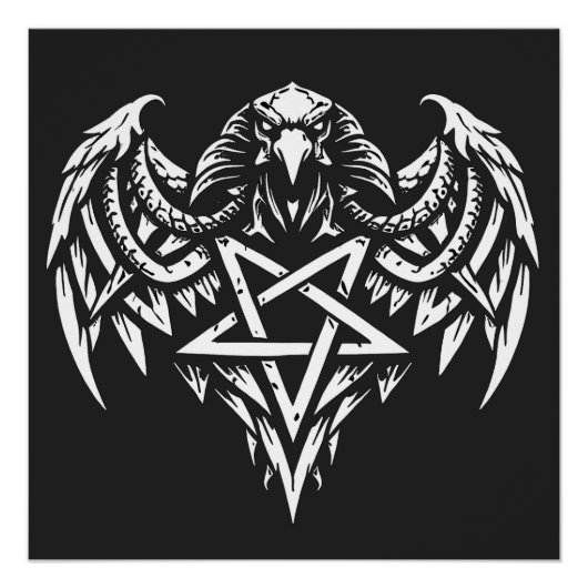 BurnsInhellによるスカルペンタグラムトライバル ポスター (正面)