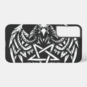 BurnsInhellによるスカルペンタグラムトライバル Samsung Galaxy S22+ケース