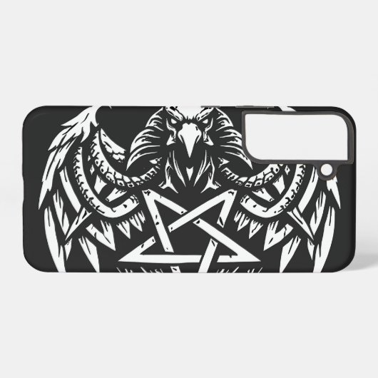 BurnsInhellによるスカルペンタグラムトライバル Samsung Galaxyケース (裏面横)