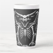 BurnsInHellによるスケルトンドラゴン カフェラテマグ (正面)