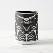 BurnsInHellによるスケルトンドラゴン ツートーンマグカップ (中央)