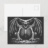 BurnsInHellによるスケルトンドラゴン ポストカード (正面/裏面)