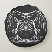 BurnsInHellによるドラゴン・スケルトン ラウンドクッション (裏面)