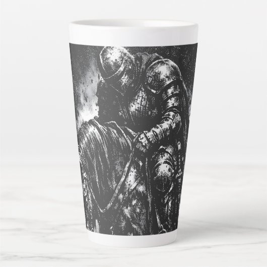 BurnsInHellによる堕ちた騎士 カフェラテマグ (正面)