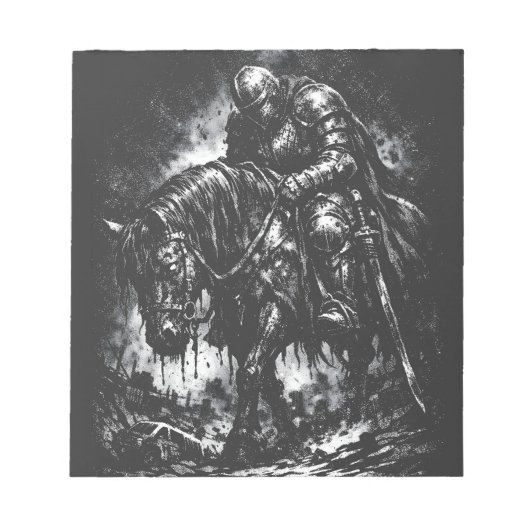 BurnsInHellによる堕ちた騎士 ノートパッド (正面)