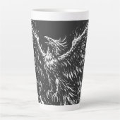 BurnsInHellによる炎から蘇るフェニックス カフェラテマグ (正面)